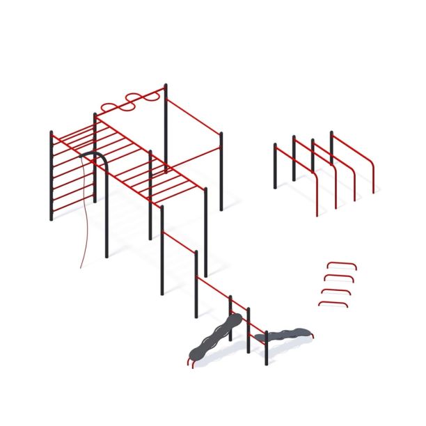 Outdoor fitness complex model 7 Outdoor fitness complex model 7
