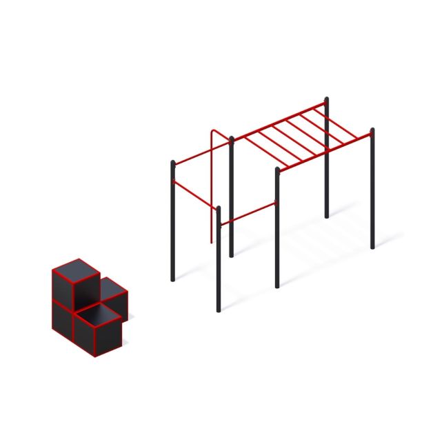 Outdoor fitness complex model 9 Outdoor fitness complex model 9