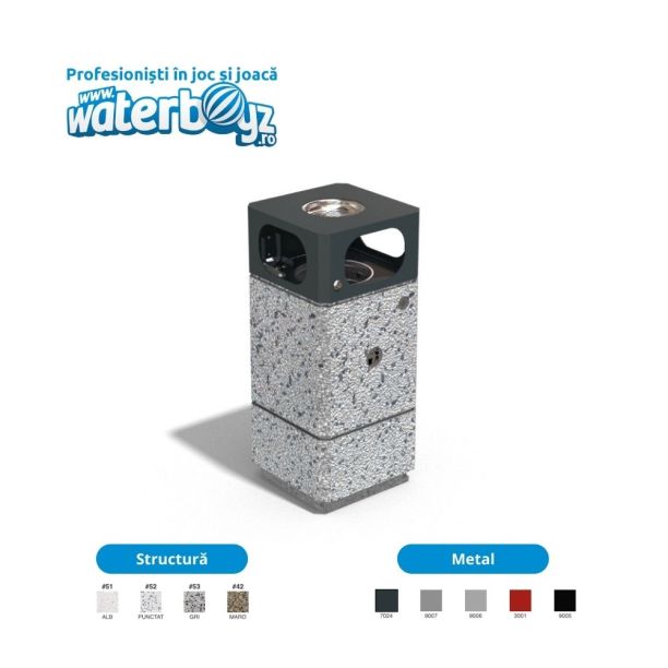 Concrete Urban Waste Bin 5 Concrete Urban Waste Bin 5