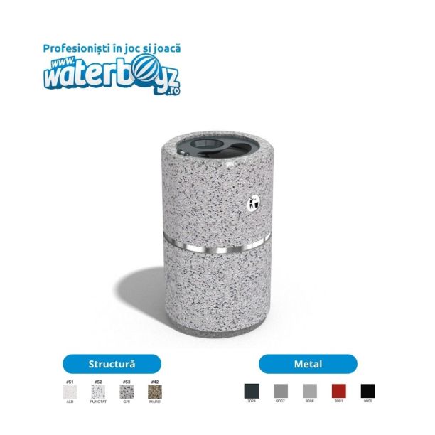Concrete Urban Waste Bin 9 Concrete Urban Waste Bin 9