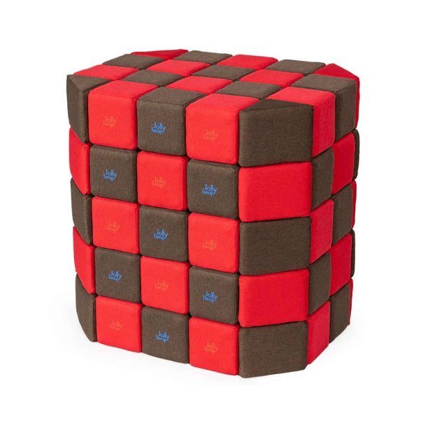 Cuburi Magnetice 3D Maro si Rosu Cuburi Magnetice 3D Maro si Rosu