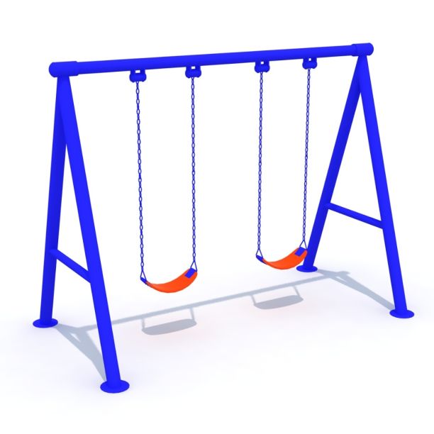 Metal swing for children model 12 blue Metal swing for children model 12 blue