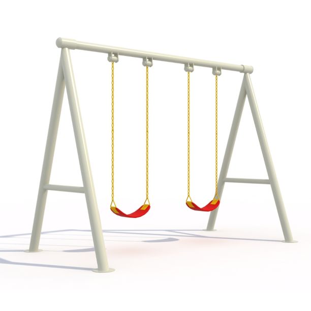 Metal swing for children model 12 beige Metal swing for children model 12 beige
