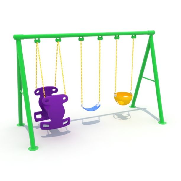 Swing for children with 3 seats model 1 Swing for children with 3 seats model 1