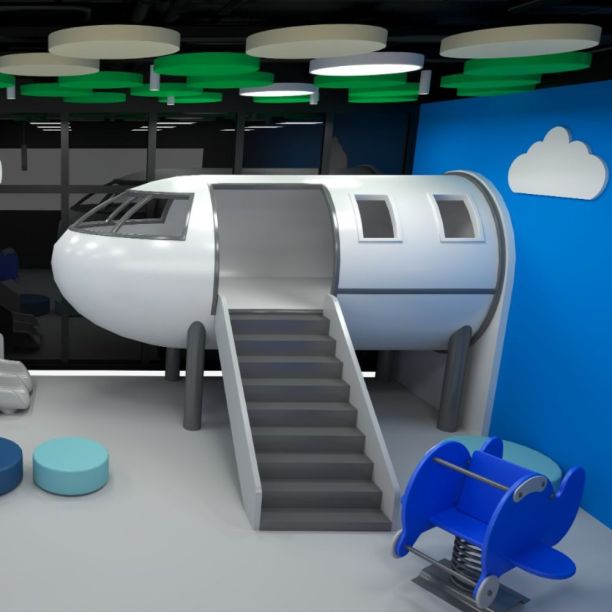 Loc de joaca de interior Plane