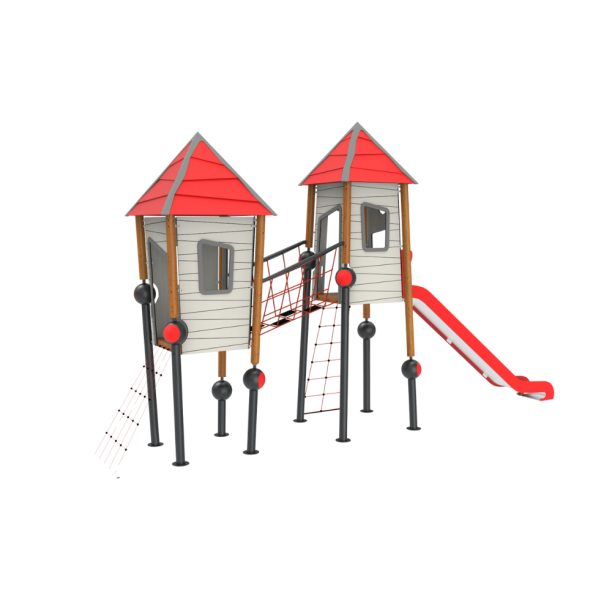 Loc de joaca de exterior Crooked House 3
