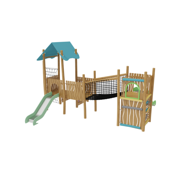 Loc de joaca de exterior din lemn Naturel 1 Loc de joaca de exterior din lemn Naturel 1