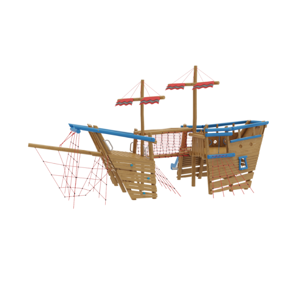 Loc de joaca de exterior din lemn Naturel 5