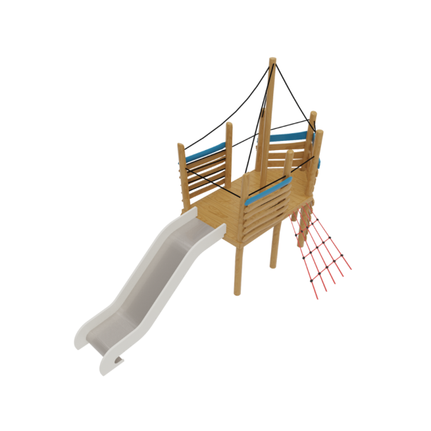 Loc de joaca de exterior din lemn Naturel 8