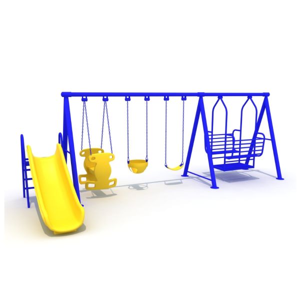 Inclusive playground model 5 blue Inclusive playground model 5 blue