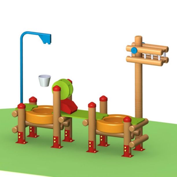 Loc de joaca interactiv cu nisip si galetuse model 2