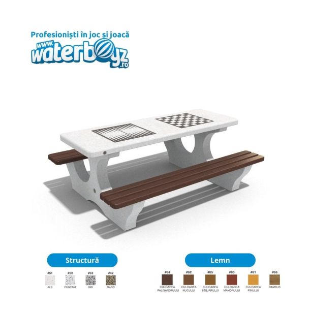 Double table of chess and backgammon 1 Double table of chess and backgammon 1