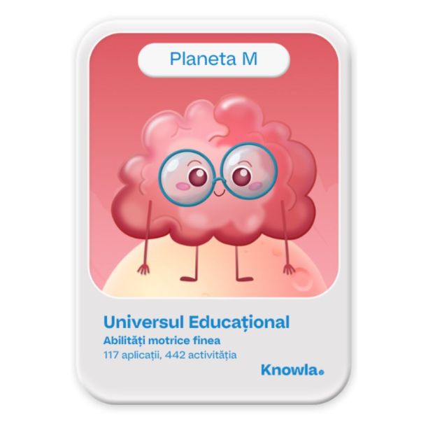 Planeta M - Pachet educațional Knowla pentru motricitate fină Planeta M - Pachet educațional Knowla pentru motricitate fină