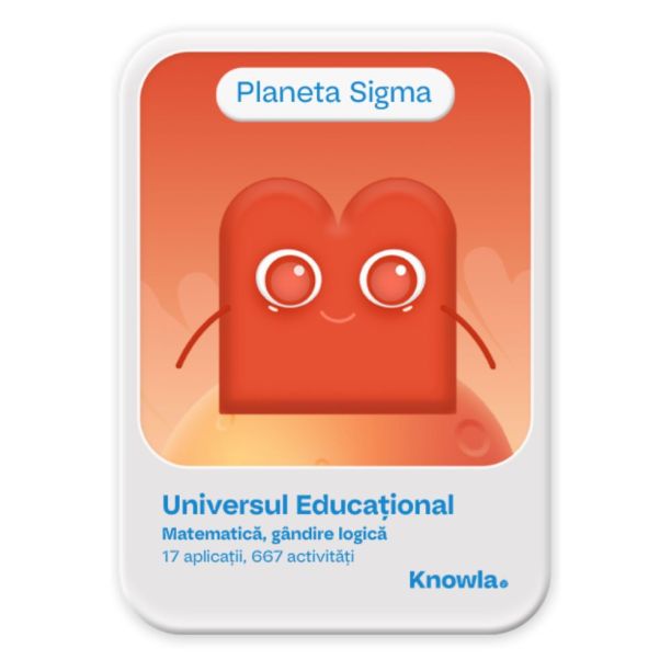 Planeta Sigma - Pachet educațional Knowla pentru matematică practică și gândire computațională Planeta Sigma - Pachet educațional Knowla pentru matematică practică și gândire computațională