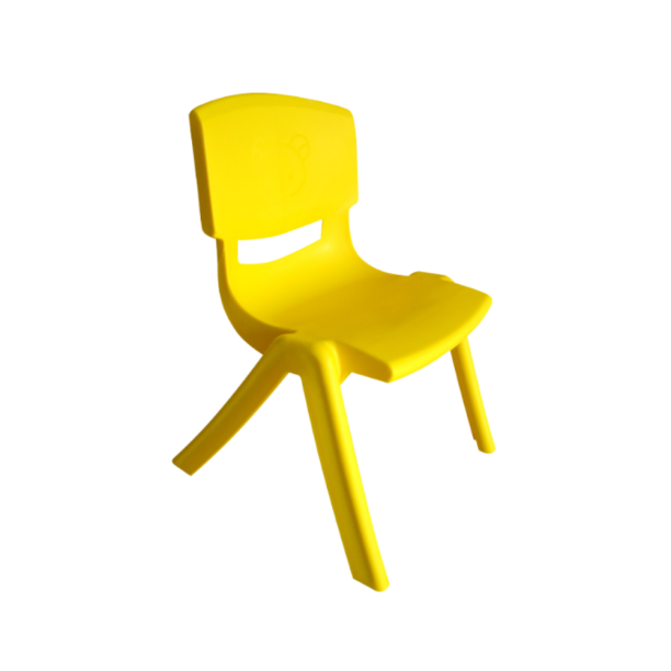 Large Kindergarten Plastic Chair Yellow