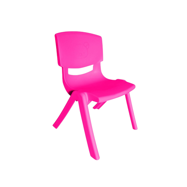 Large Kindergarten Plastic Chair Pink