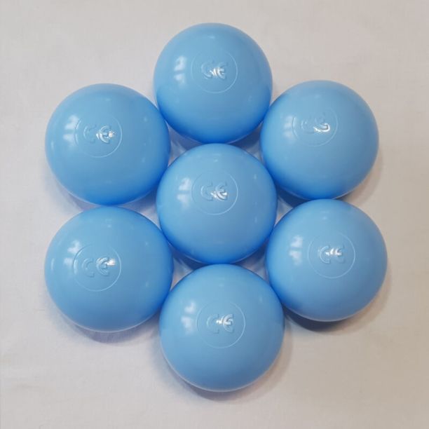 Set 500 plastic balls 7 cm light baby blue Set 500 plastic balls 7 cm light baby blue