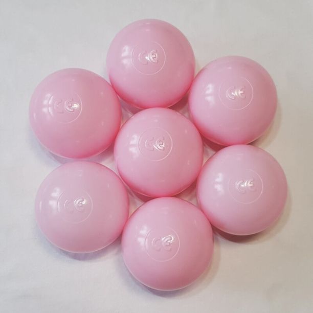 Set 500 plastic balls 7 cm powder pink Set 500 plastic balls 7 cm powder pink