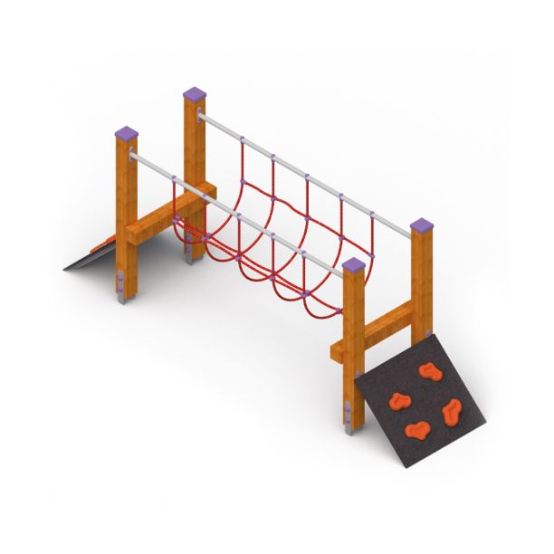 Climbing system with ropes model 2 Climbing system with ropes model 2
