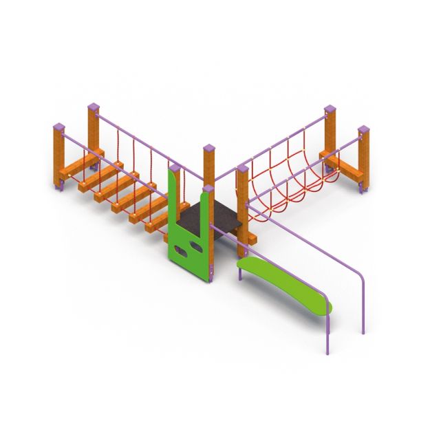 Climbing system with ropes model 3 Climbing system with ropes model 3