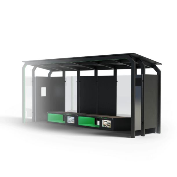 Smart bus station with solar charging Pro 6 m Smart bus station with solar charging Pro 6 m