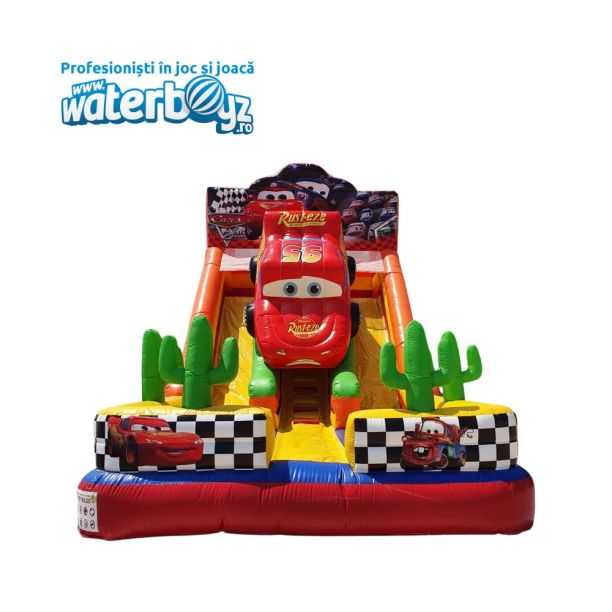 Tobogan gonflabil Cars cu două pante 10*8*9