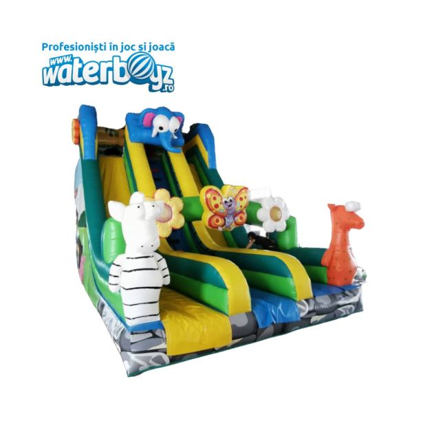 Zoo 3 Inflatable Slide with 2 slopes Zoo 3 Inflatable Slide with 2 slopes