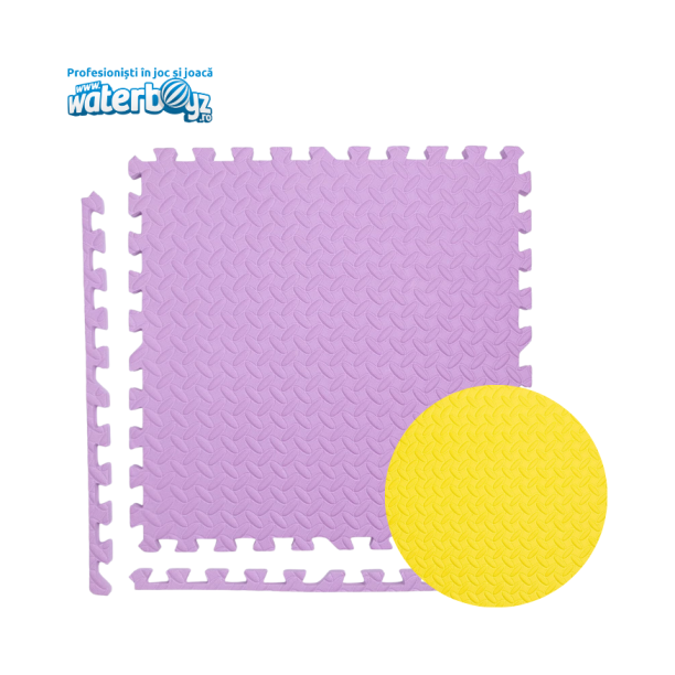 EVA Puzzle Mat Purple & Yellow